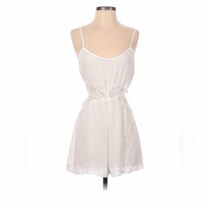 White Spaghetti Strap Romper